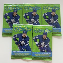 Lot Of 5 Packs Of O-Per-Chee Hockey cards $28