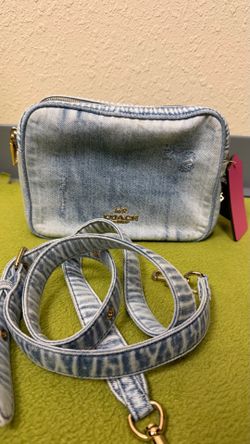 Coach Carey Crossbody Bag Purse in loved denim