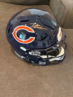 D'Andre Swift Autographed Chicago Bears Full Size Authentic Speedflex Helmet - Beckett Hologram Certified
