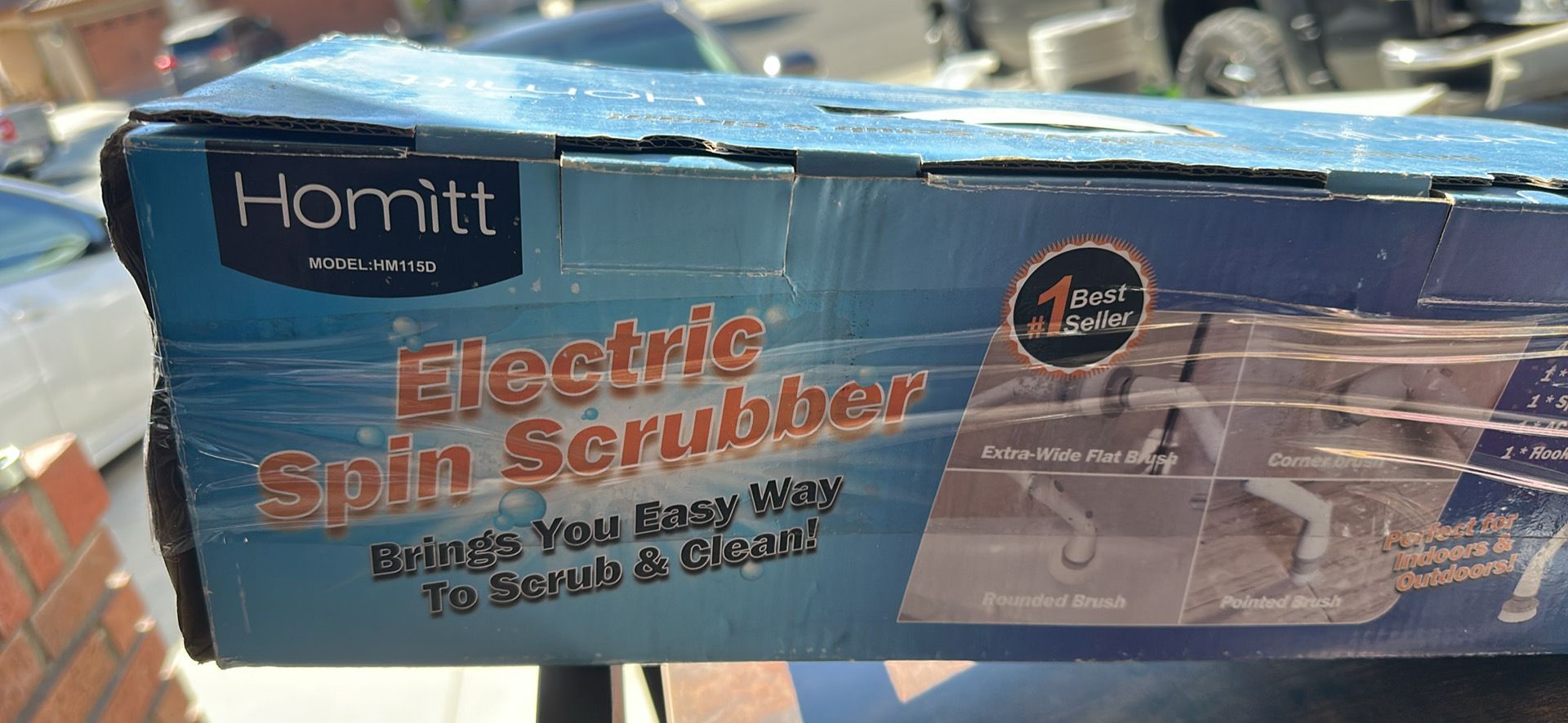 Electric spin scrubber