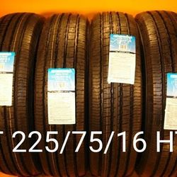 4 New Tires For Sale 225/75/16 LT 10ply We Service Motorcycle Tires