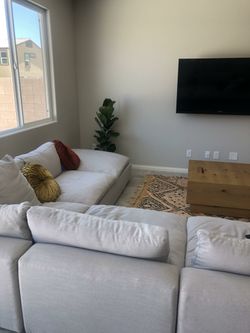 Living Spaces Utopia Cloud Couch Modular Sectional Sofa