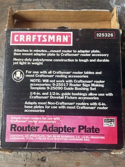 Router Adapter Plate