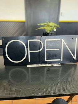 Open sign