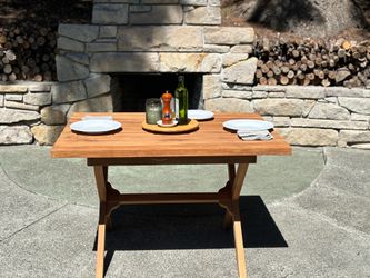 Teak wood table