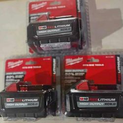 Milwaukee New 6ah Battery High Output $110 Each One