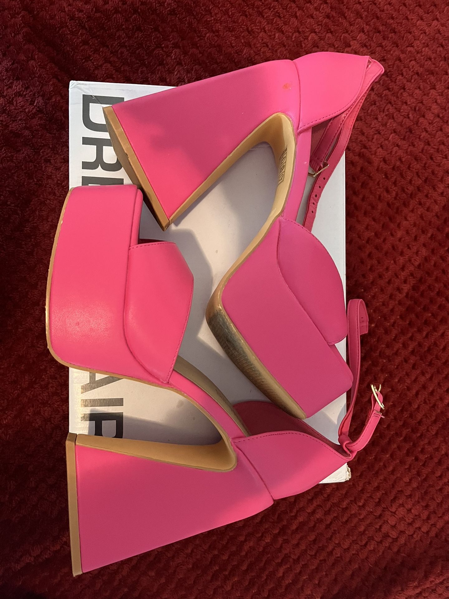 Hot Pink High Platform Heels Size 8