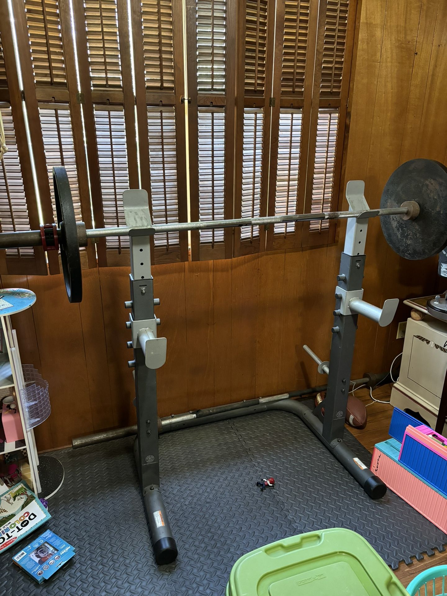 Weight Bench + Weights