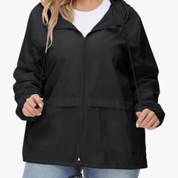Avoogue 5XL Size Raincoat Women  Rain Jacket Hooded