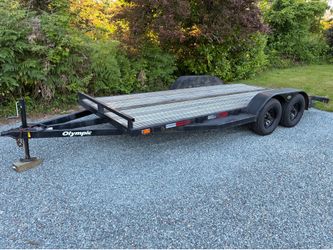 2002 7x18 10k Flatbed Trailer