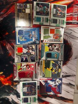 NFL  12 Card Lot 2022 Contenders/Playbook Score R&S Memorabilia Patch