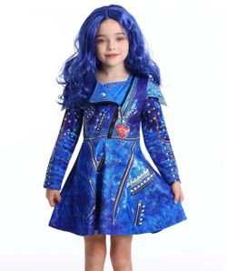Girls size 5-6  Descendants Evie Costume Dress