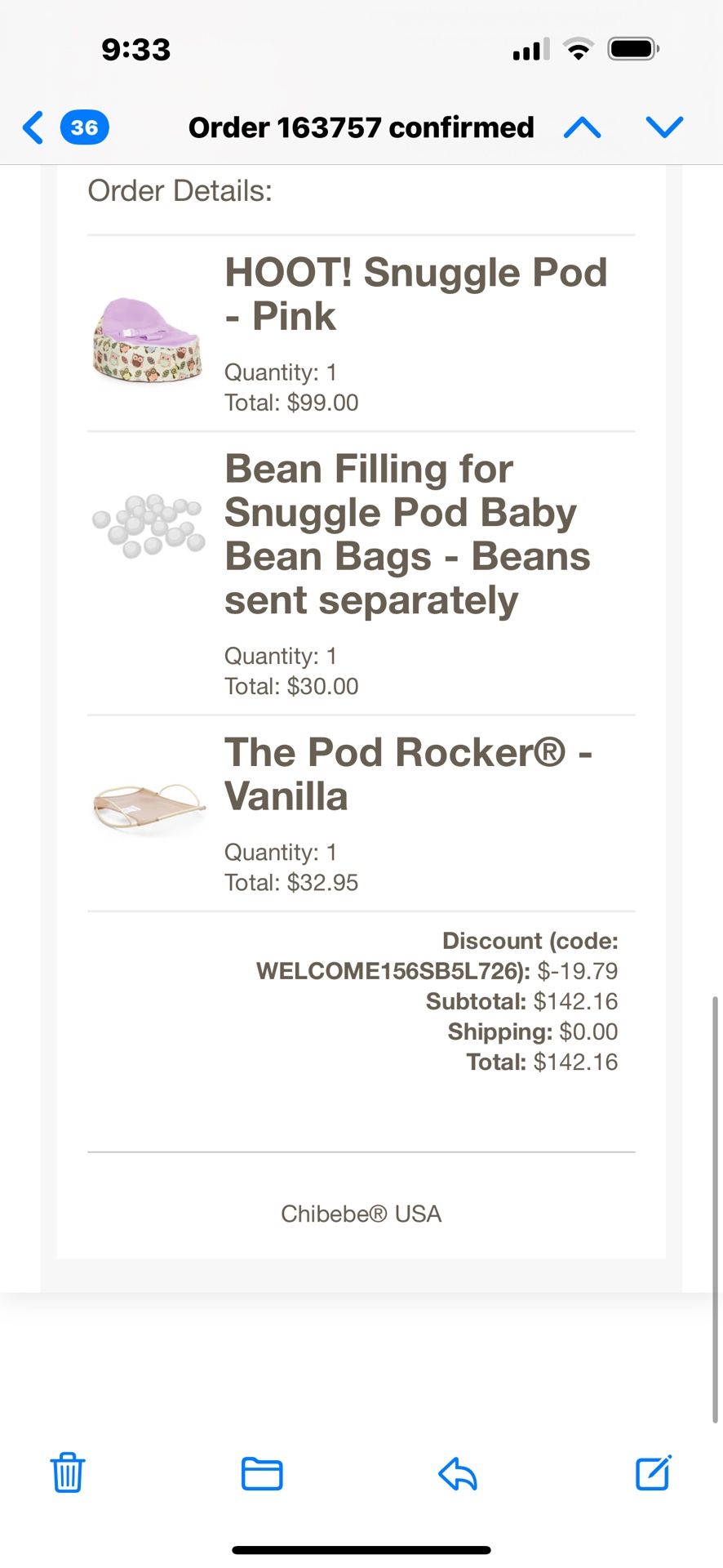 Baby/Toddler Bean Bag Chair And Rocker