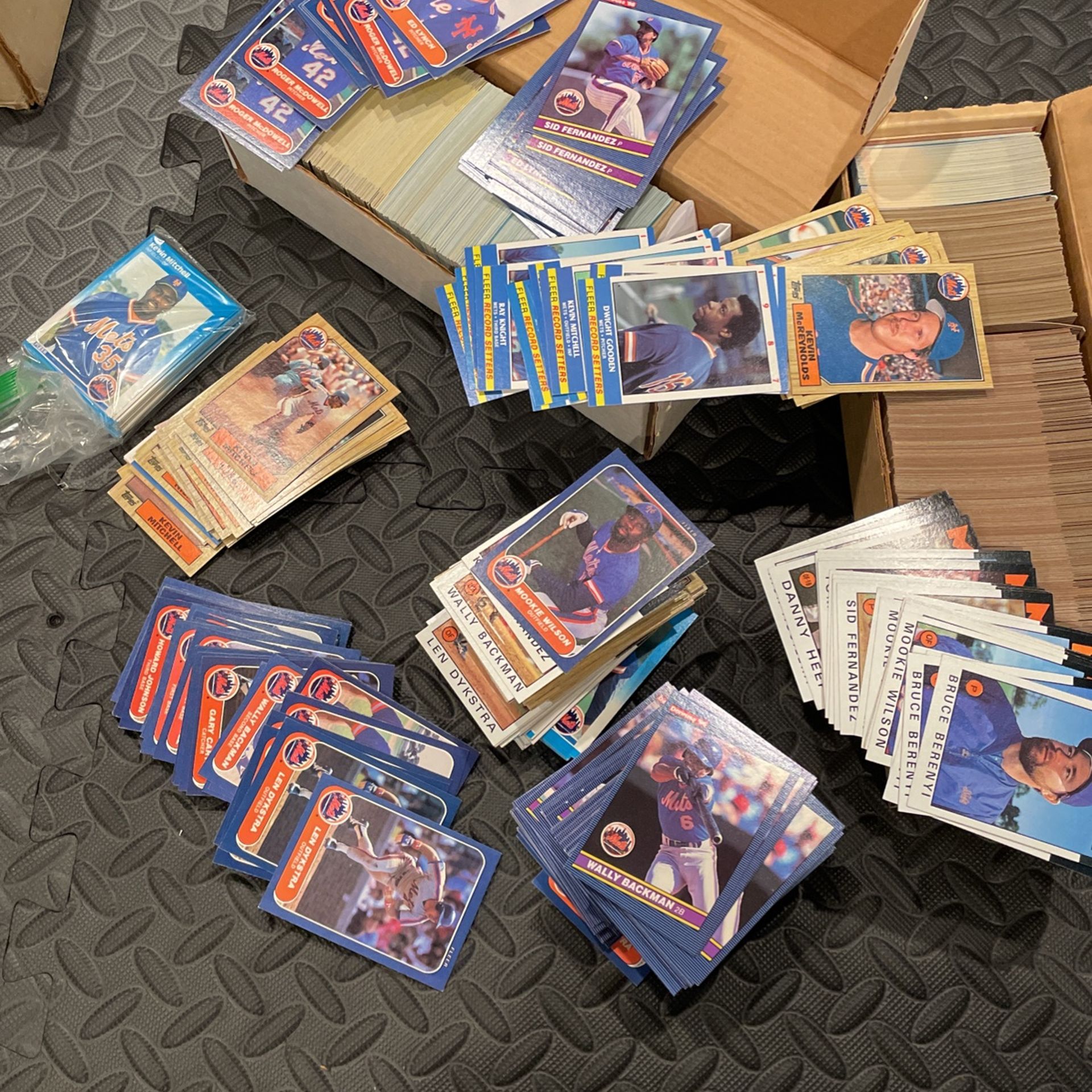 1986-87 New York Mets baseball cards