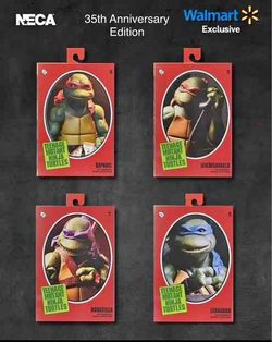 New SEALED! NECA - TMNT 35th Anniversary Walmart Exclusive!! OBO