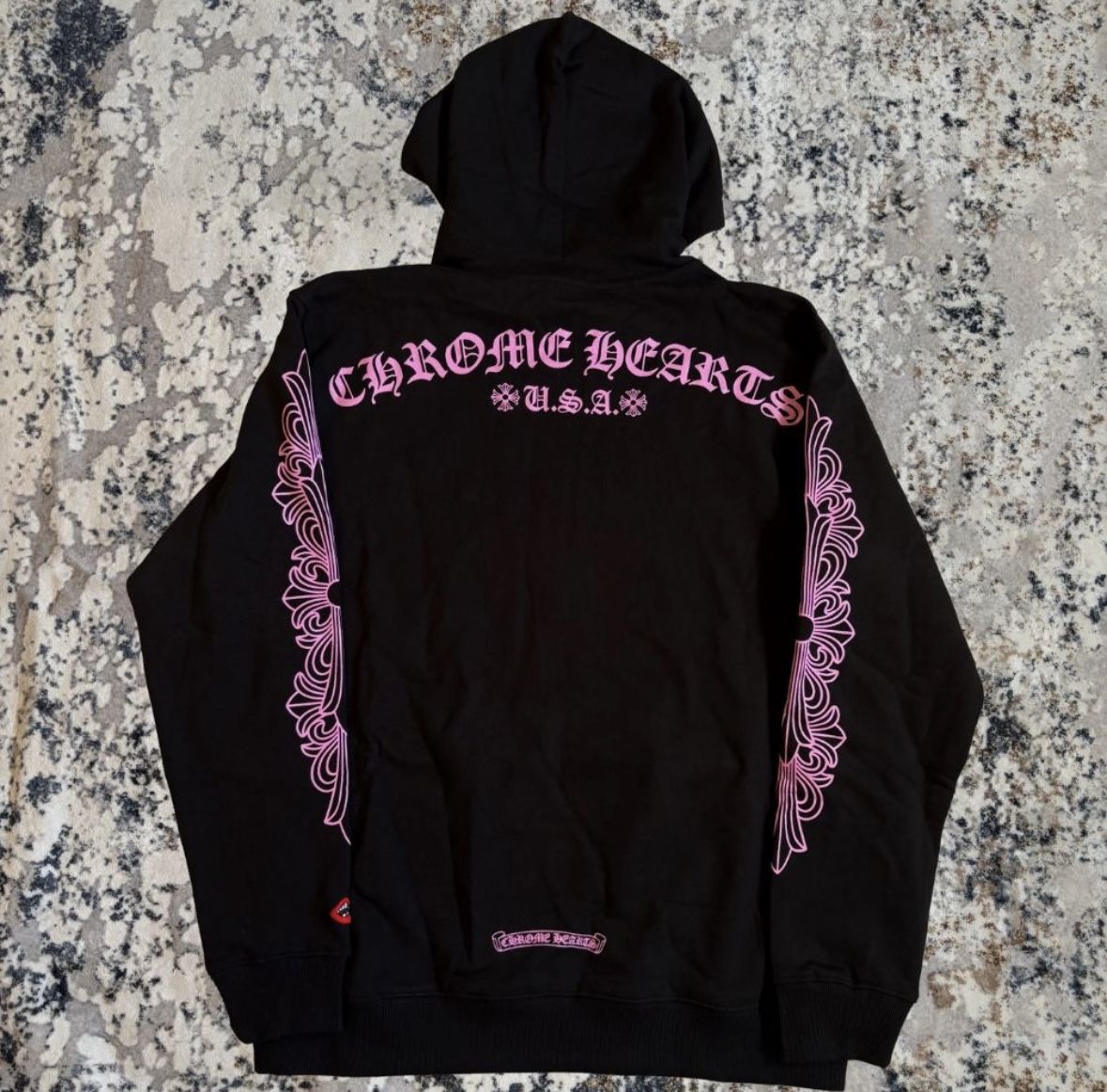 Chrome Hearts Black & Pink Hoodie mattyboy collab