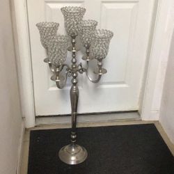 Crystal Floor Candle Holder