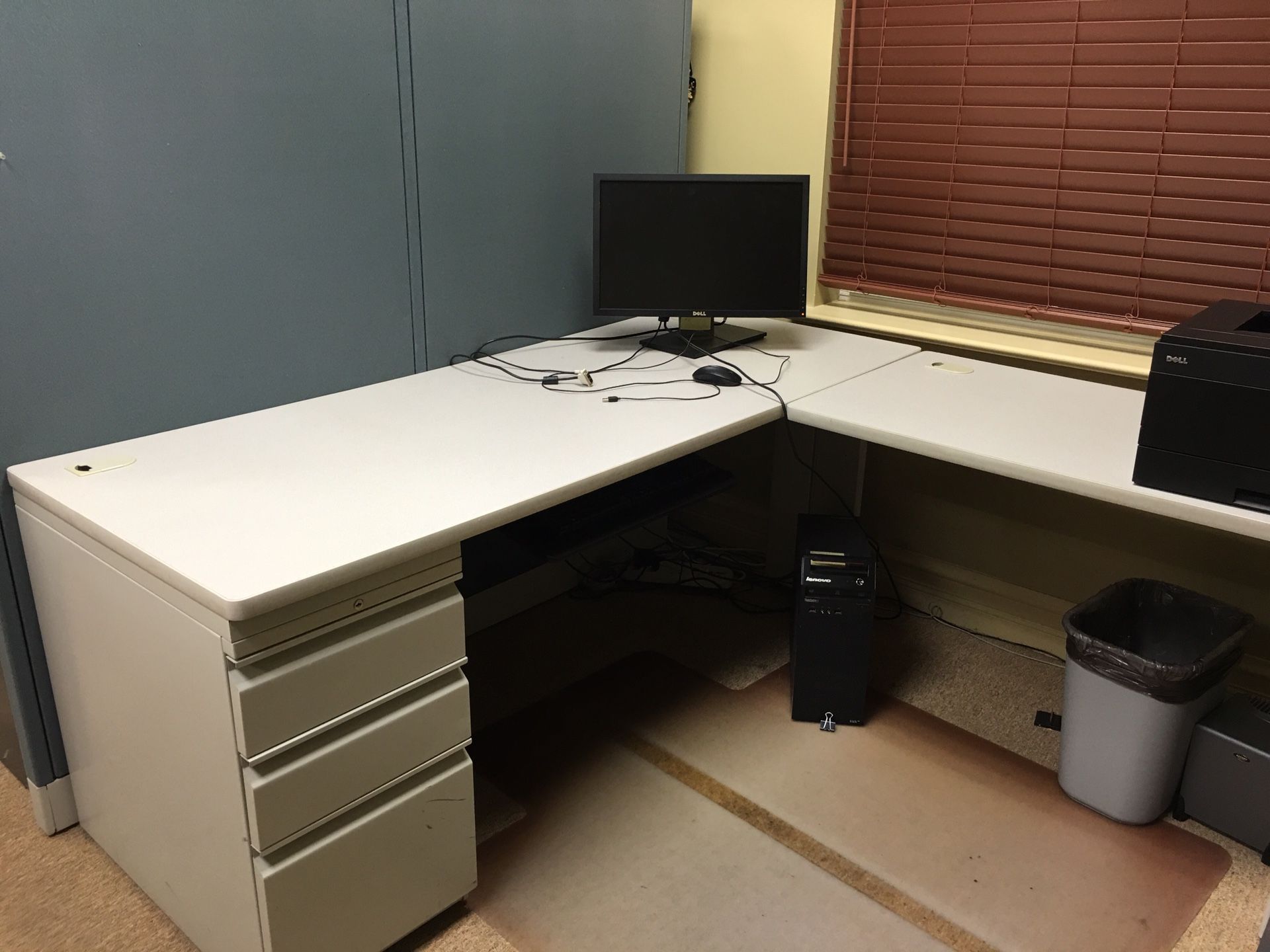 HON AllSteel Workstation with drawers