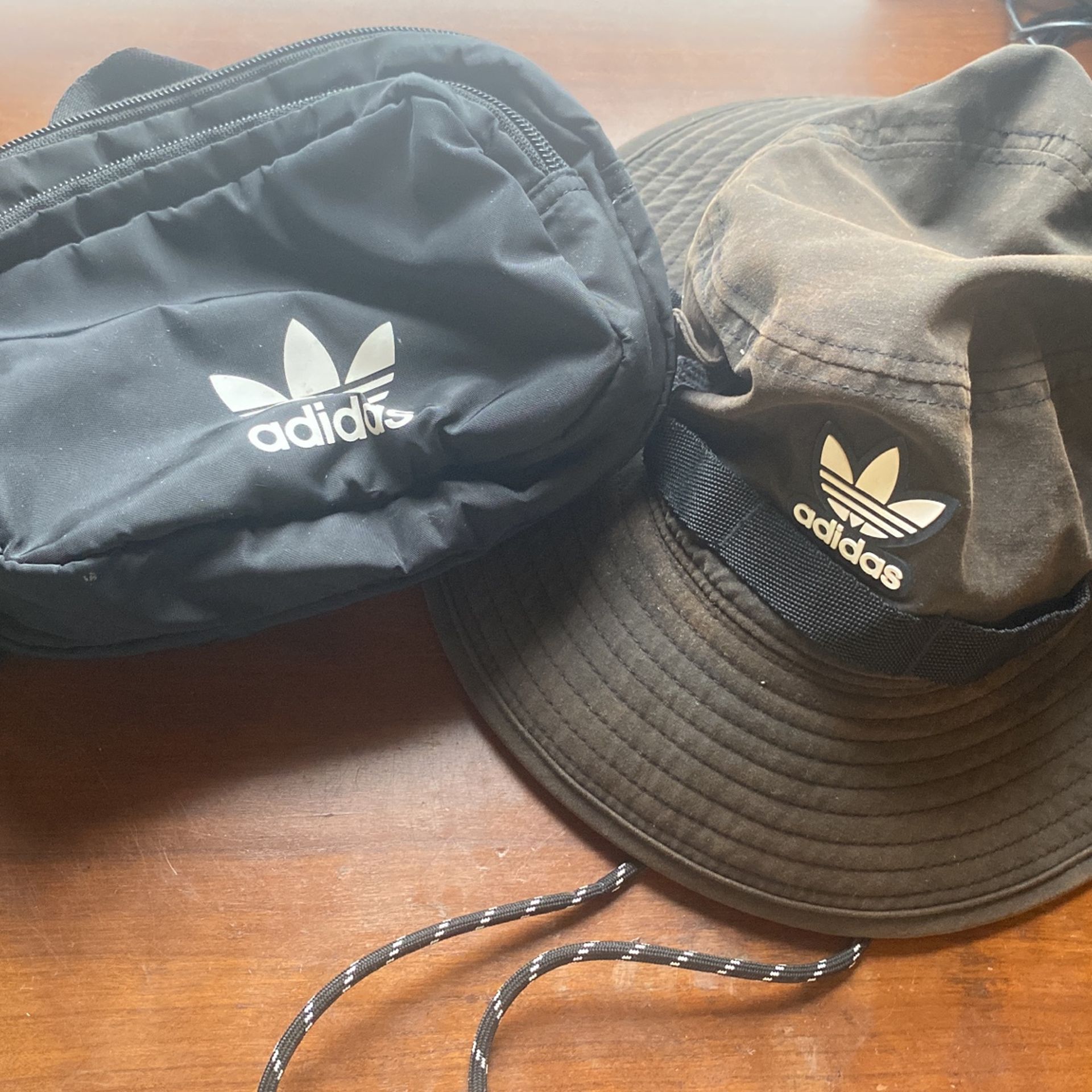 Adidas Bucket Hat And Fanny Pack Black