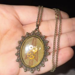 Vintage Necklace With Time Pieces