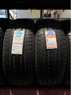 2 Bridgestone Used tires 255/55/20