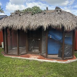 Bird tiki cage