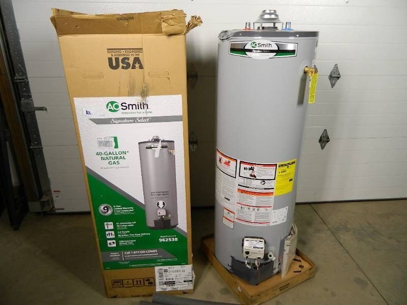 New 40 gal Gas Water Heater (includes installation)
