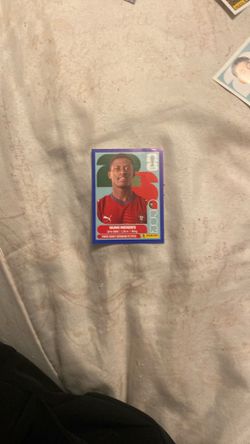 Nuño mendes blue border panini sticker