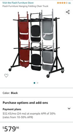Folding Chair Storage Cart