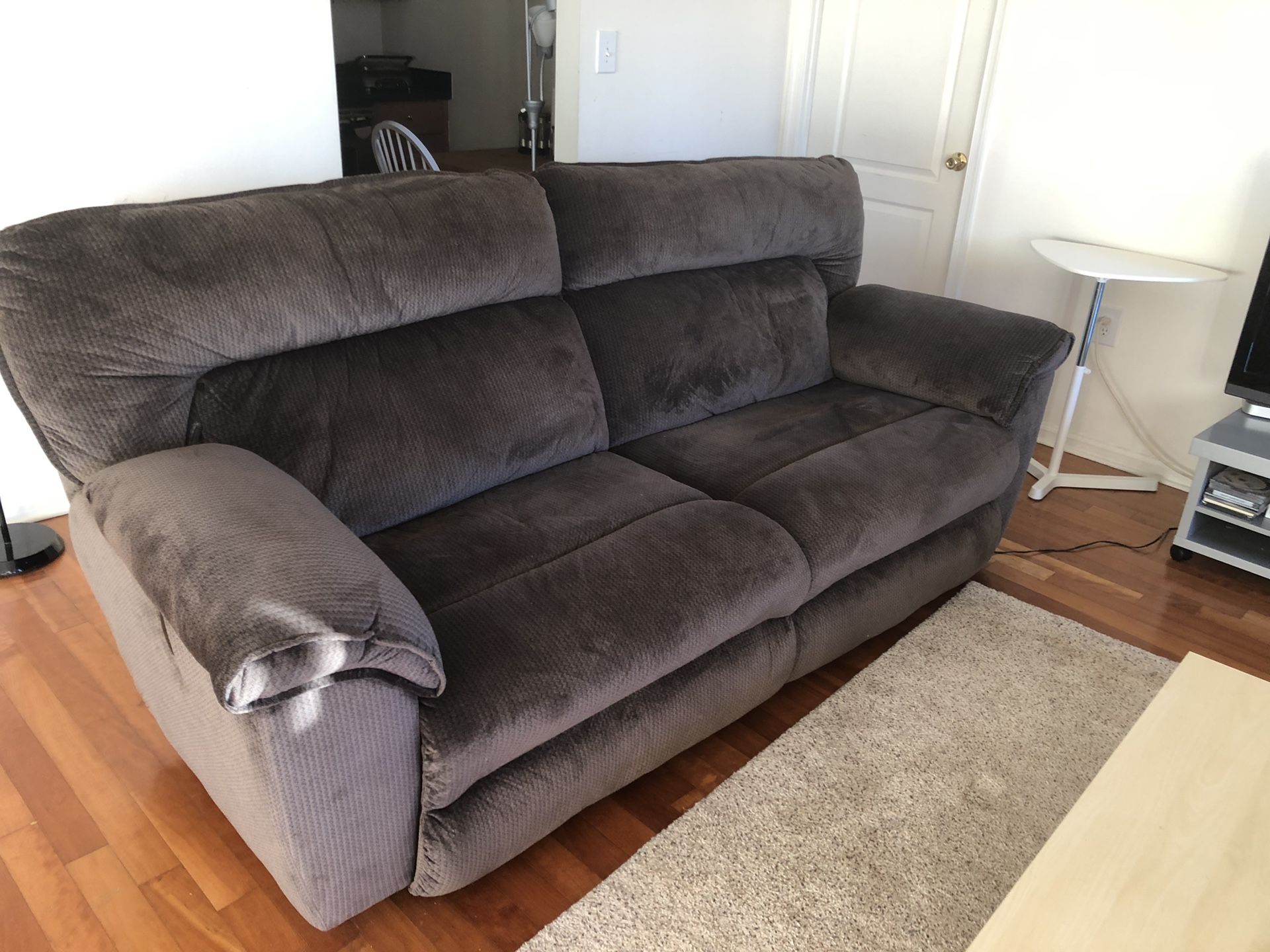 Bob’s Furniture recliner sofa (x2)