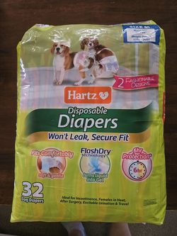 Dog Diapers Size Medium   ( NEW count of 32 )