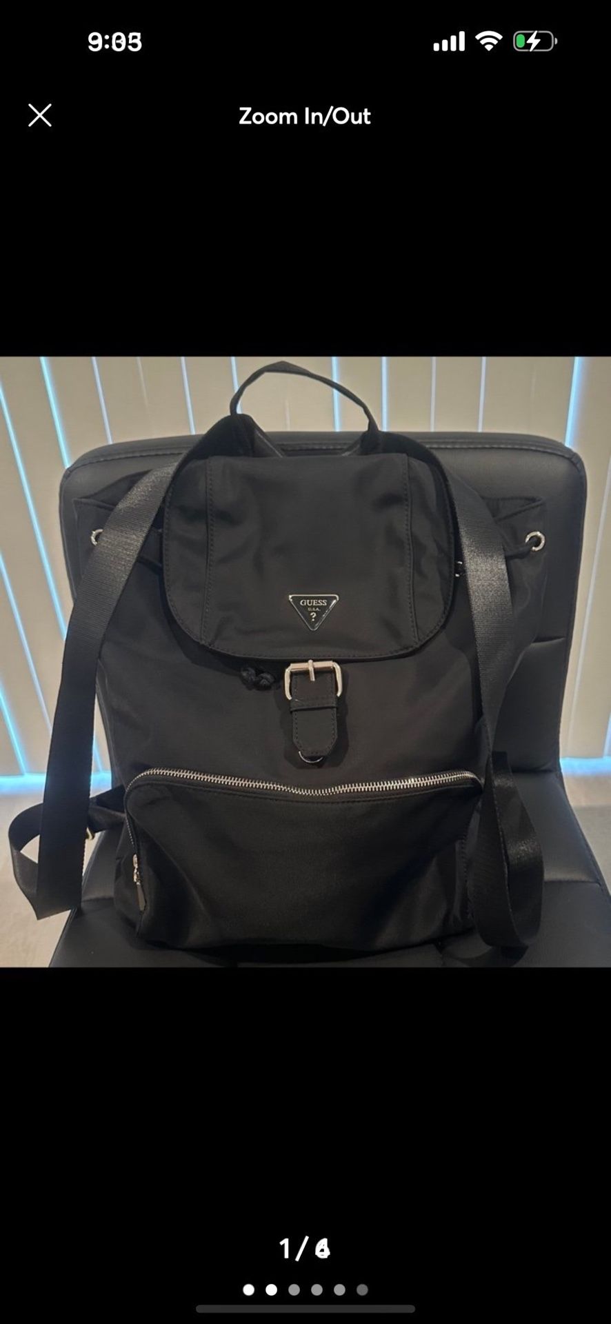 BRAND NEW— GUESS Jaxi Nylon Large Backpack 12"W x 15"H x 5"D No tags