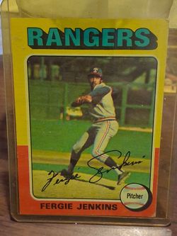 Fergie Jenkins Texas Rangers Baseball Card