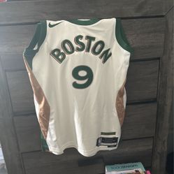 Custom Celtics Derrick White 9 City Edition Jersey  Size M