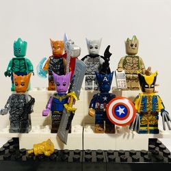 Groot Heroes Minifigures Characters Bundle Sale | New Custom Lego Compatible Set