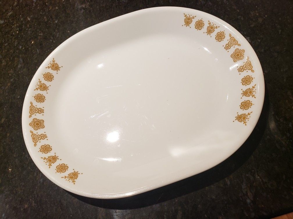 Corelle Butterfly Platter Dish Serving Dish Corningware