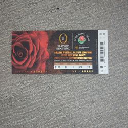 Rose Bowl Ticket Stub January 1, 2015 Playoff Semifinals