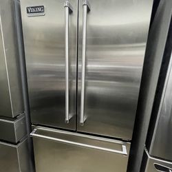 Viking Professional Stainless Steel Bottom Freezer Counter Depth 