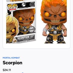 Mortal Kombat X Scorpion Funko Pop