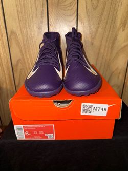 Nike Jr Superfly 10 Club KM TF Turf Cleats size 6Y