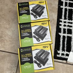 Bundle Deal — 3 Sets NP-F750 Batteries + Dual Chargers