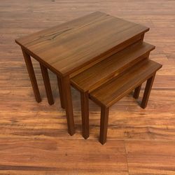 Danish Teak Vintage Nesting Tables - Many More Items In Stock!