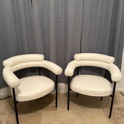 White Accent Chairs 