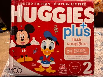 Huggies Little Snugglers Plus Diapers Size 2 (176ct) OBO