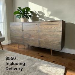 Weaver Sanctuary Rustic Solid Wood Sideboard Buffet – 63” – Free Delivery