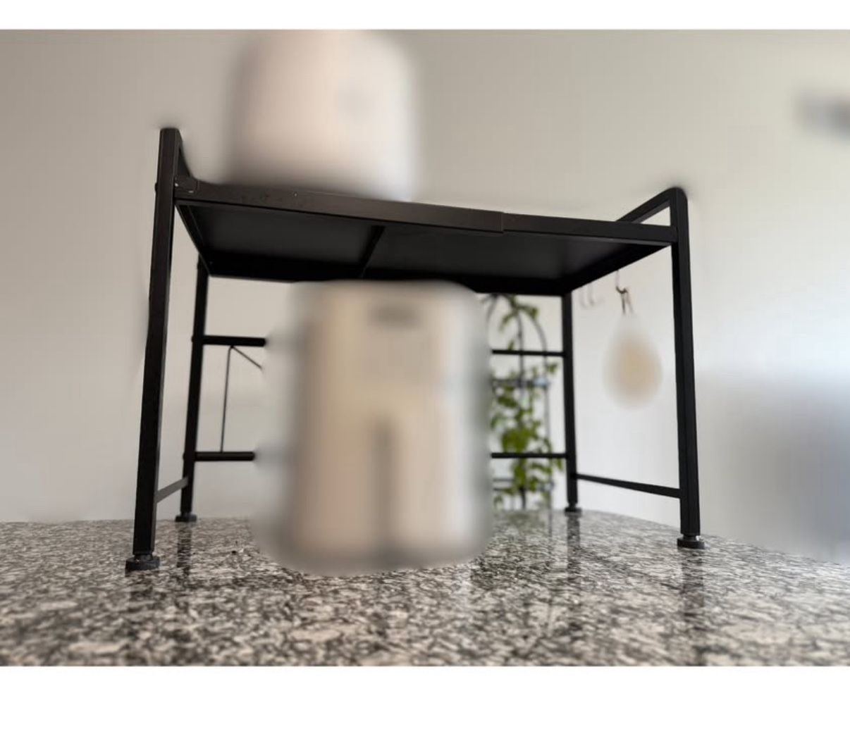 Expandable Microwave Oven Rack with Hooks