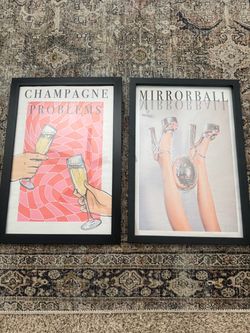 Set of 2 Framed Wall Art Prints