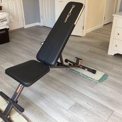 Preowned  Fitness Reality Workout Weight Training Bench Adjustable Steel Frame