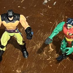 Vintage 1998 Batman Knight Force Ninjas Action Figures
