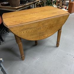 Antique Oak Drop Leaf Table 